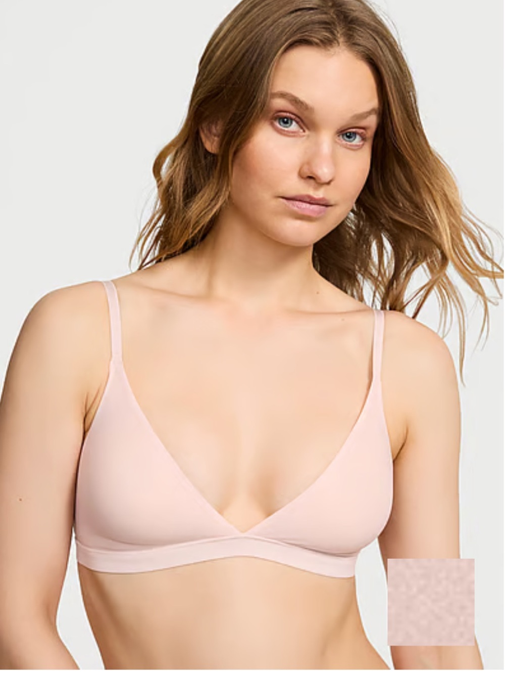 Victoria's Secret Lightweight Triangle Bralette - Light Pink